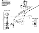 Page B Diagram and Parts List for YP120  Weed Eater Trimmer